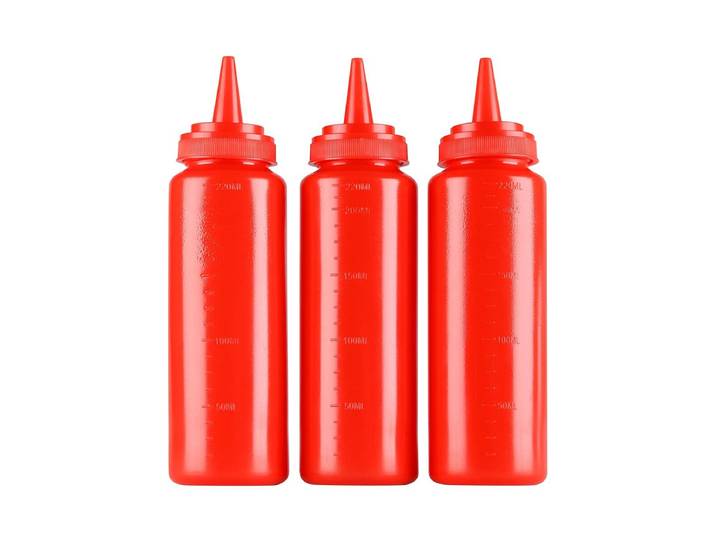 ProChef Quetschflasche 236ml 3erset Rot