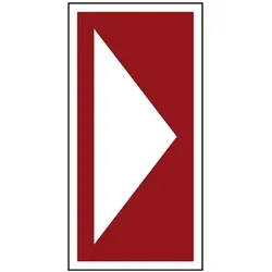 LimarLite Brandschutzzeichen Zusatzschild »Richtungspfeil für Brandschutzeinrichtungen« 10, 10x20 cm