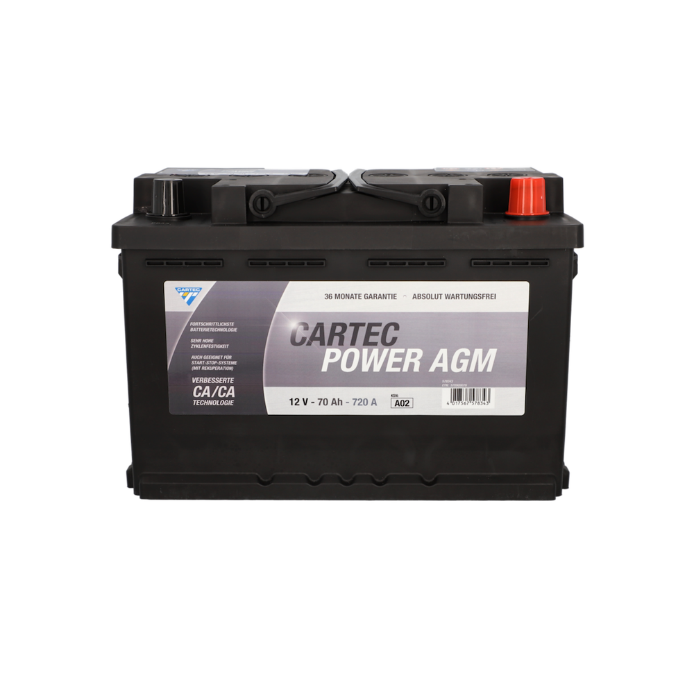MTSMARKENTEC POWER AGM Starterbatterie 70 AH / 760 A 16983381