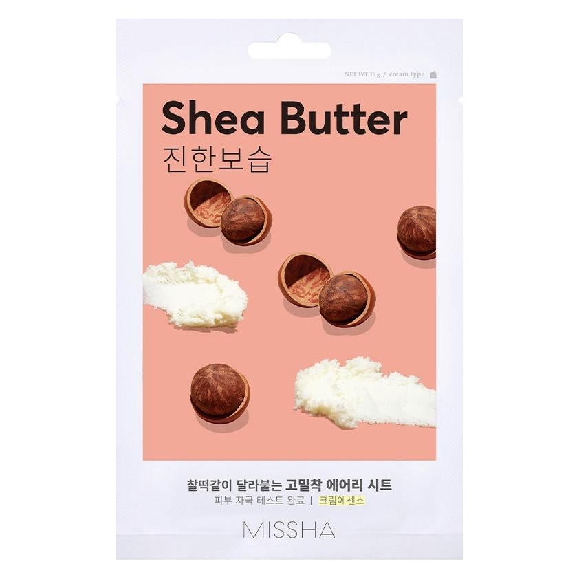 Missha - Moisturizing face mask Airy Fit Sheet Mask (Shea Butter) 1 pc. (19 g) (10602022)