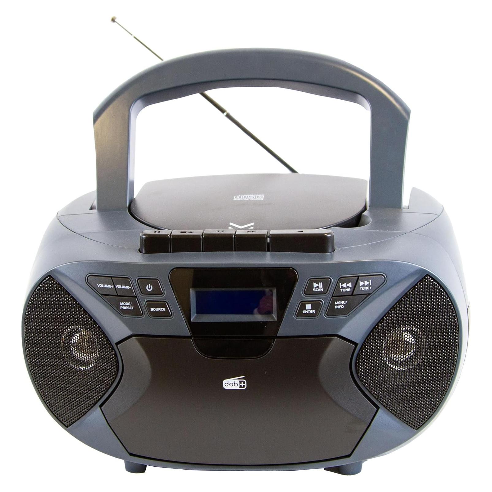 Majestic Neu AH-2430 DAB-Analoges tragbares Stereosystem Schwarz (DAB, DAB+, FM) (AH-2430 DAB)