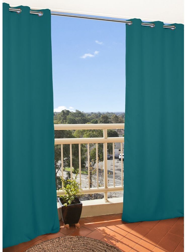 Moondream Rideau extérieur oeillets bleu mc02 135lx250h Bleu 250x1x135cm