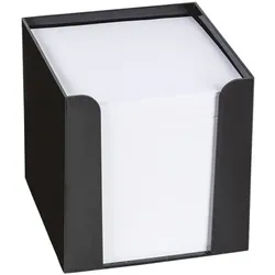 König & Ebhardt Zettelbox schwarz, 9.5x9.5x9.5 cm