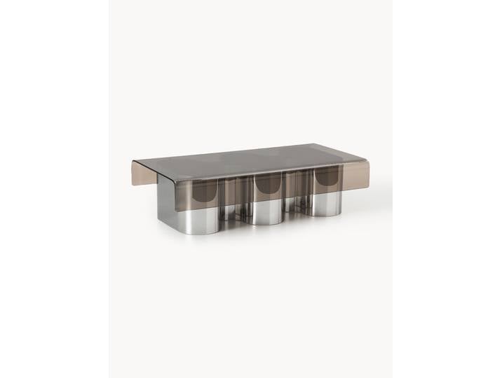 Table basse avec plateau en verre Jouri