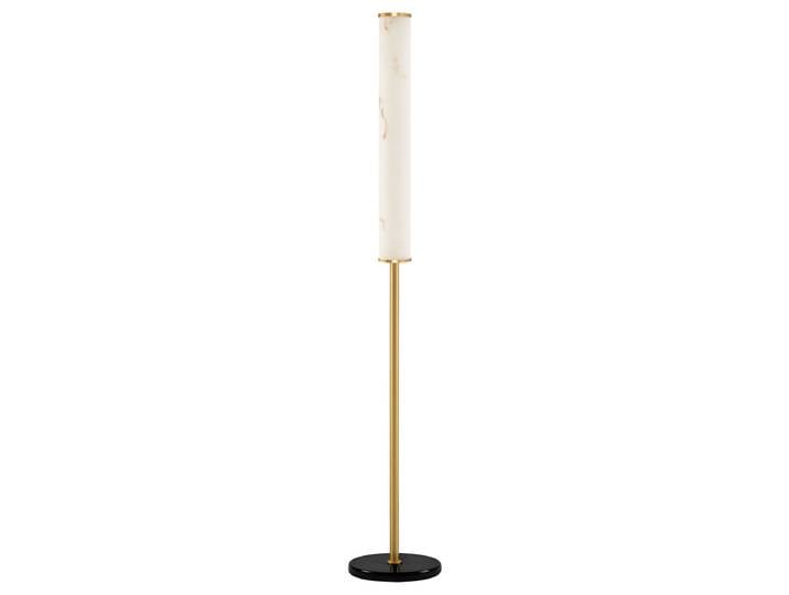 Lampadaire Nolia Ø 25cm Doré Matériau : Pierre artificielle, Métal, Pierre Surface en métal : Doré Type de métal : Aluminium Type de pierre :