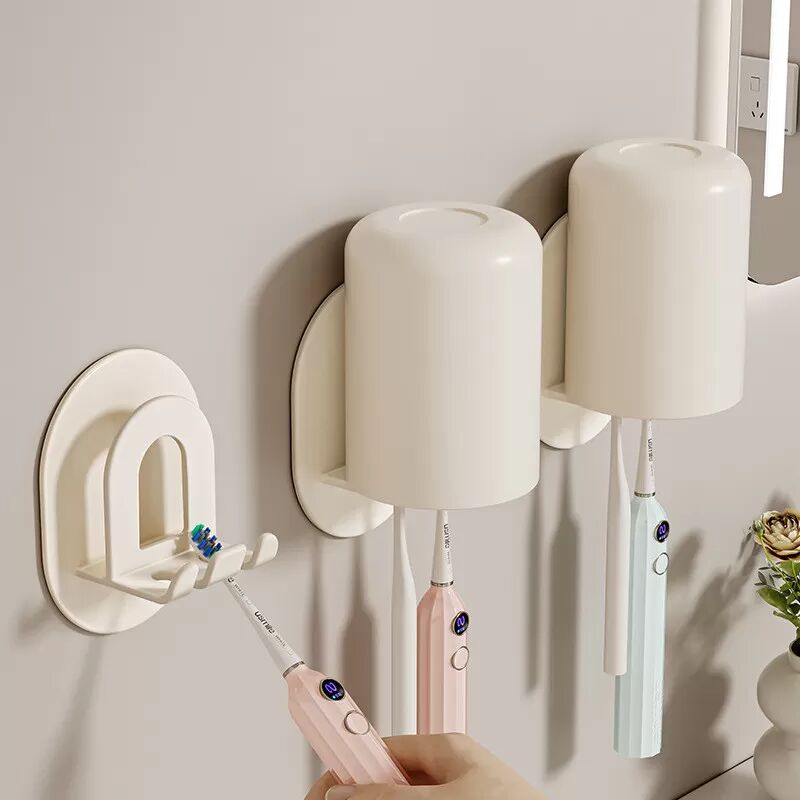 INF Support de brosse à dents électrique à 2 emplacements, support en alliage d'aluminium