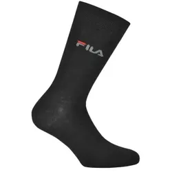 FILA 3P Lifestyle Plain Socks Schwarz Gr 35/38