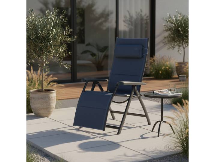 Garten-Relaxsessel klappbar Premium Aluminium