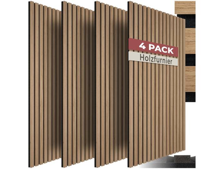 Akustikpaneele Sonic Wall IV Holzoptik - Eiche