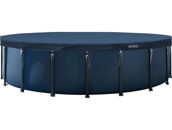Pool-Abdeckplane INTEX Deluxe , blau, 610, Polyethylen (PE), Planen, Pool-Abdeckplane, Ø 610 cm