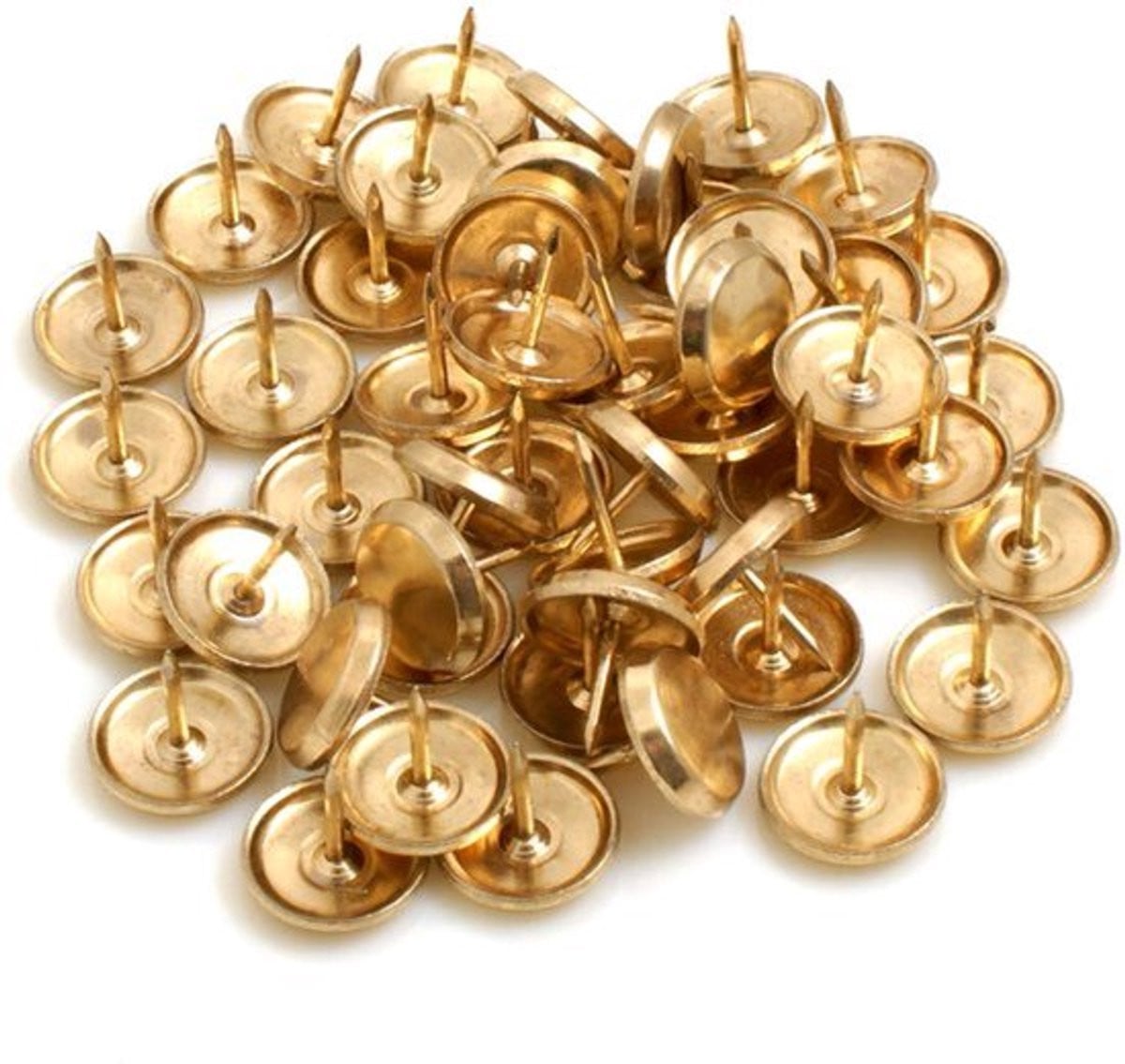 50 stuks Tapijtnagels van messing, Ø 18 mm