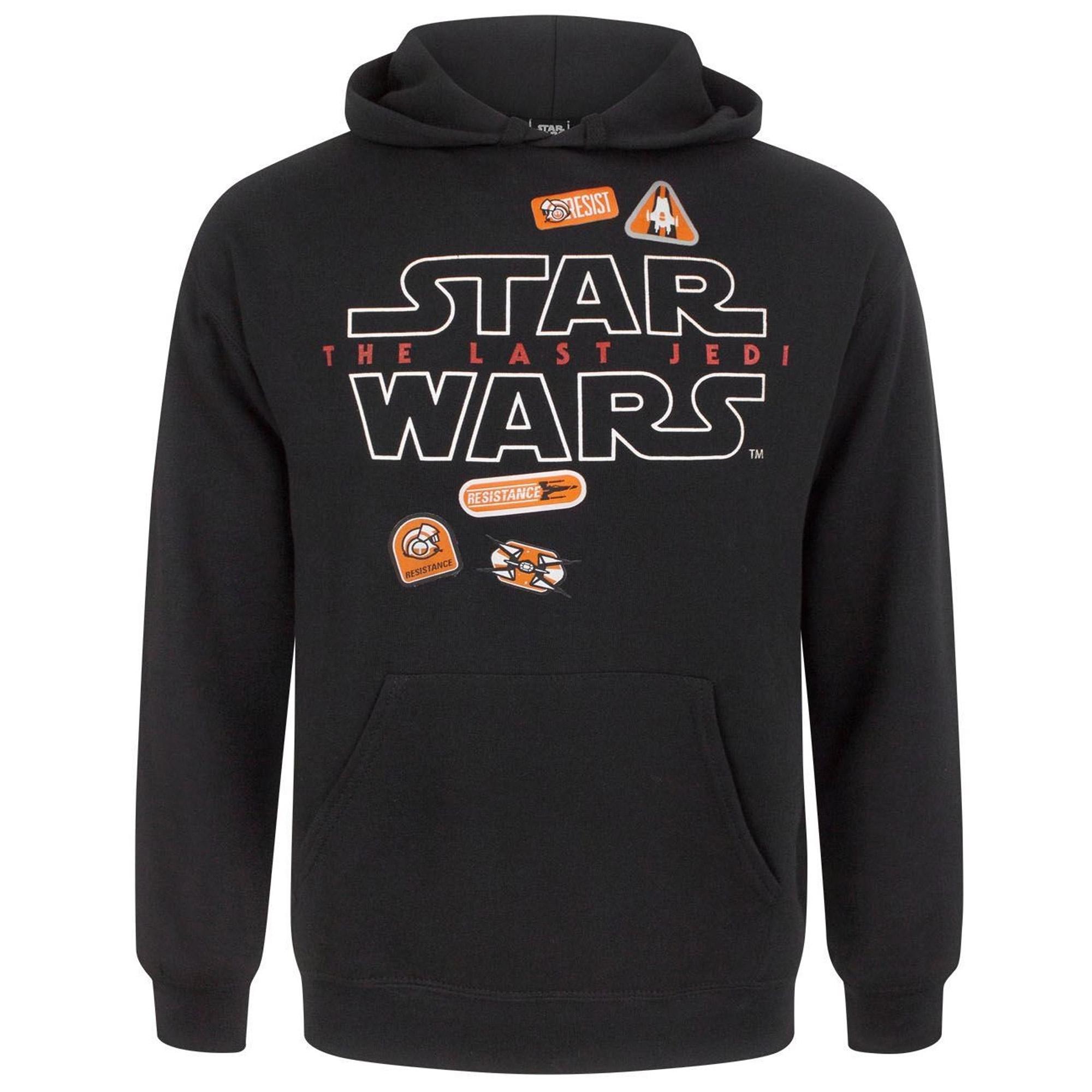 Star Wars Heren The Last Jedi Badges Hoodie (Zwart)