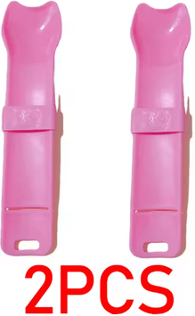 Inspire Picks Purr Squeeze Cat Treat Spoon Feeder Long Handle Wet Food & Cat Stick Treat Dispenser 2pcs pink Pink
