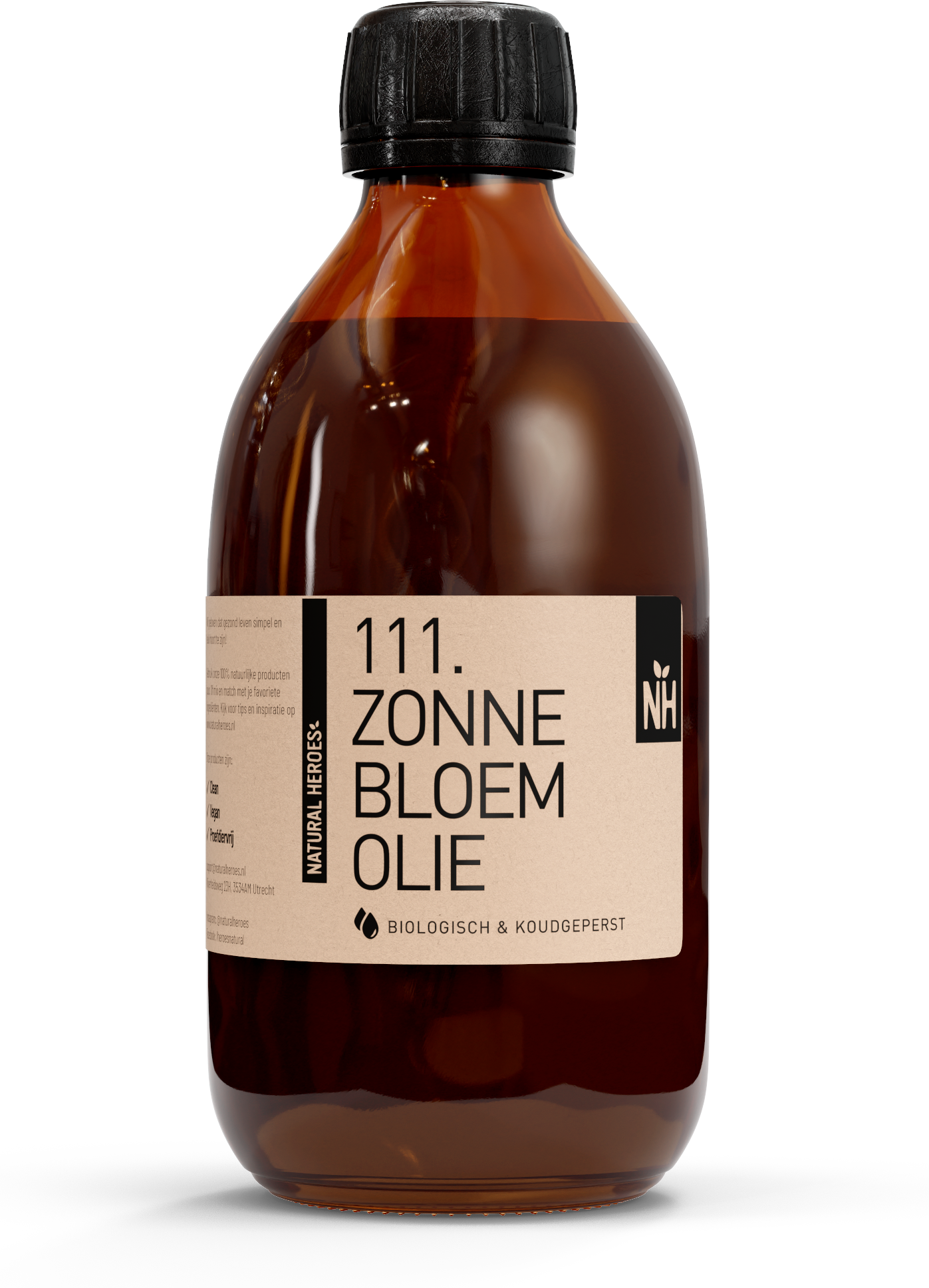 Natural Heroes Zonnebloemolie (Biologisch & Koudgeperst) - 300 ml
