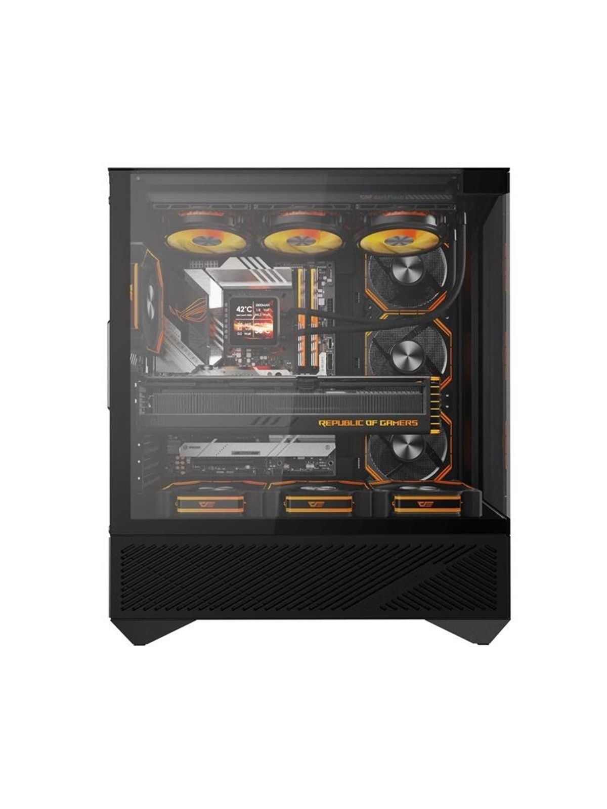 Darkflash DY460 Computer Case with 4 ARGB Fans - Gehäuse - Schwarz