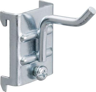 Werkzeughalter WFI, für Lochplatten mit Lochgröße 9 x 9 mm & Lochabstand 38 mm, L 38 mm, Stahl, 5 Stück