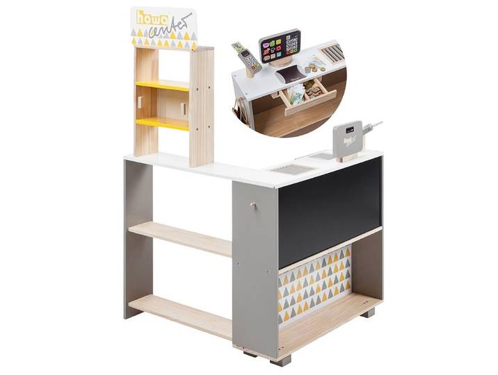 howa Kaufladen, aus Holz mit Spielkasse und Spielgeld