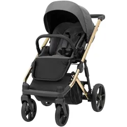 Kunert, Kinderwagen, ARIZO PREMIUM 3in1 Kinderwagen in Anthrazit mit goldenem Gestell