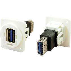 Adapter, Buchse, Einbau USB-Buchse Typ A - USB-Buchse Typ A CP30205NXW Cliff Inhalt: 1 St.