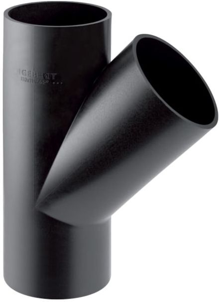 Geberit Pe Abzweig 365125161 DN 70/70, 45Grad, PE-HD