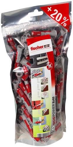 Fischer 535980 DUOPOWER 8 Big Pack Dübel 40mm 8mm 120St.