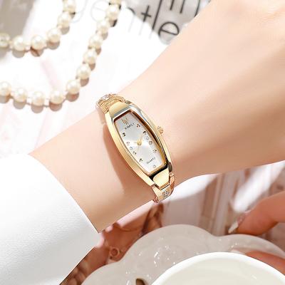Youfap Market Quartz Watch For Women, Luxury Stainless Steel Strap, Diamond Bracelets Watch white