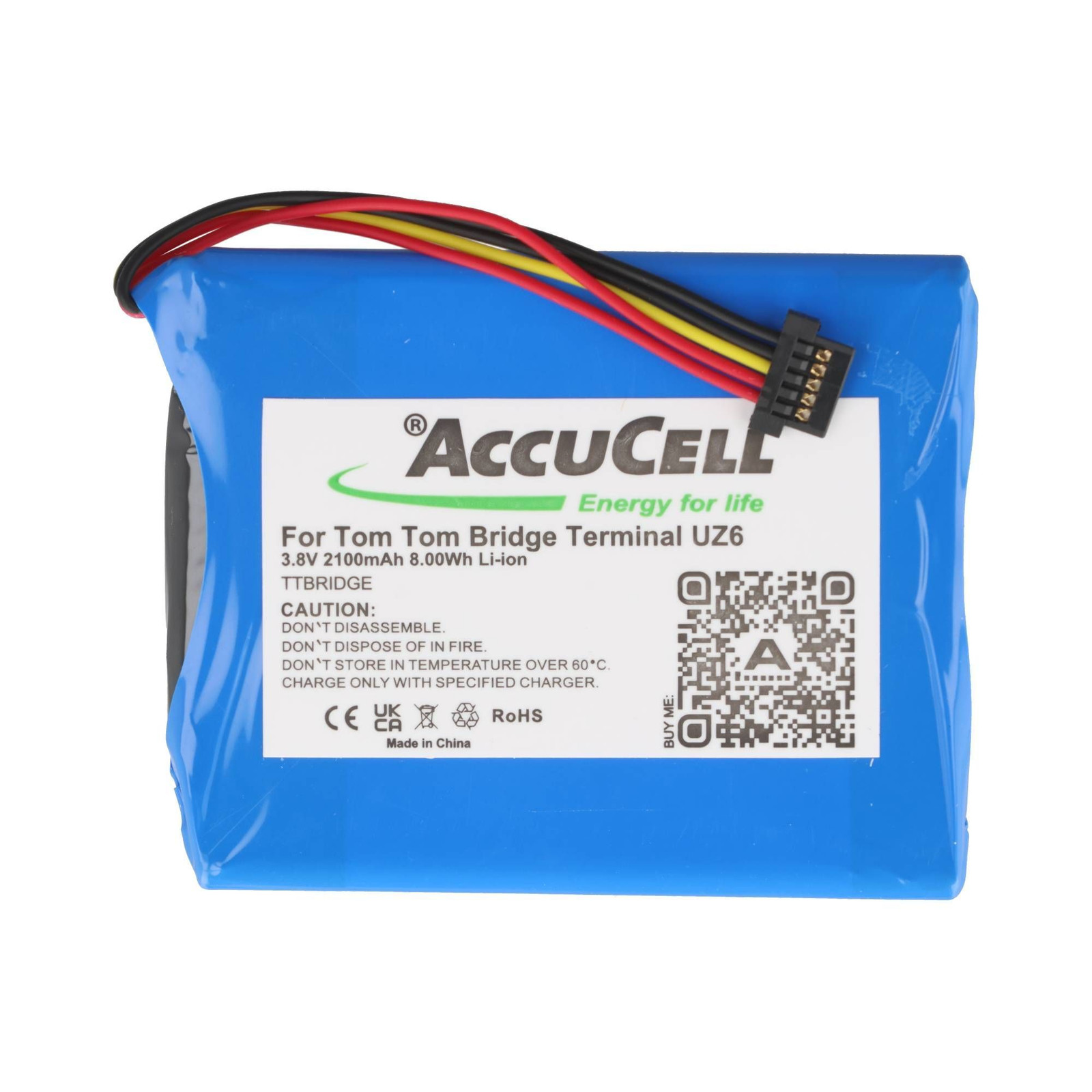 TomTom UZ6 1CP515161HR vervangende batterij 3.8V 2400mAh 8.0Wh