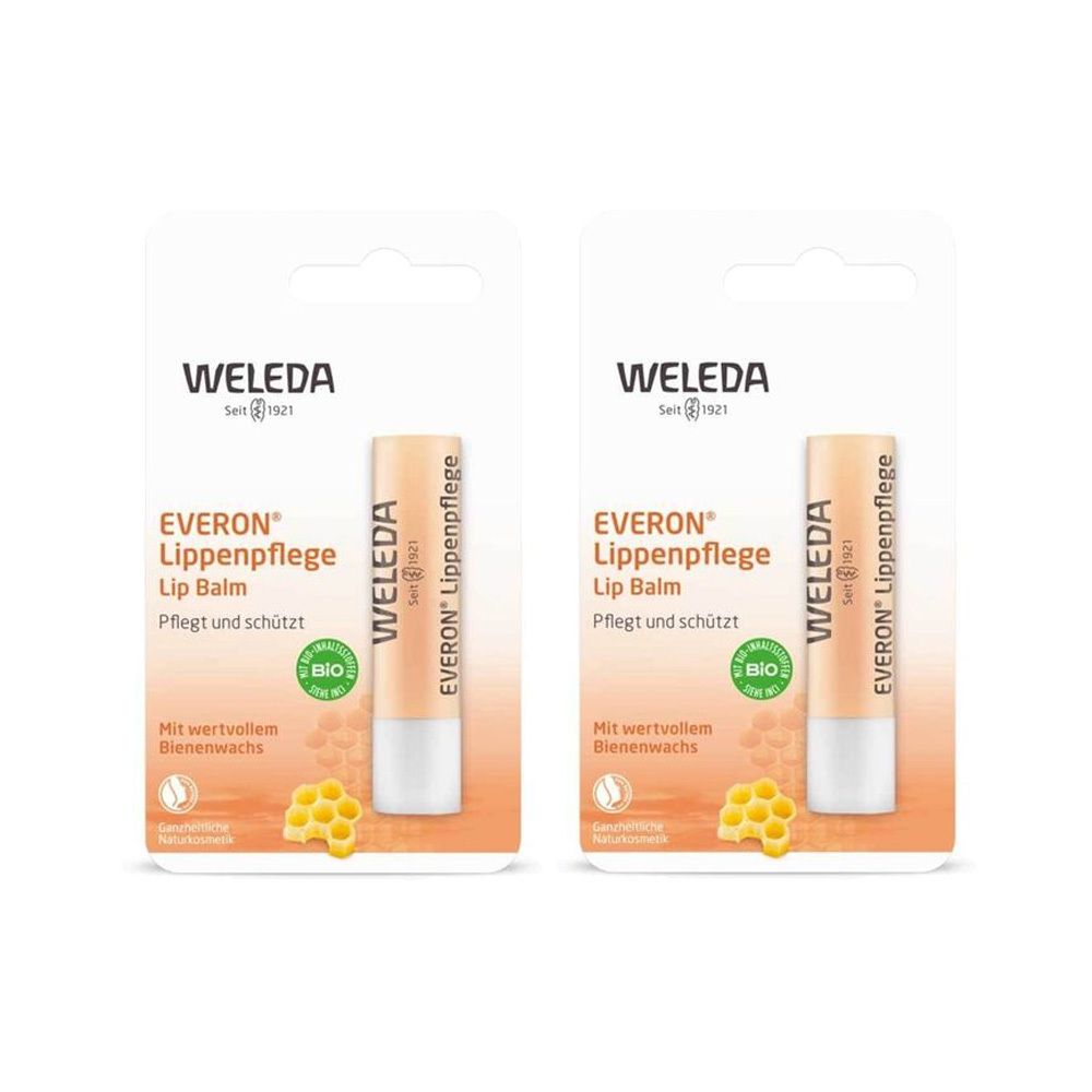 Weleda Everon Lippenpflege 2x4,8 g Lippenstift