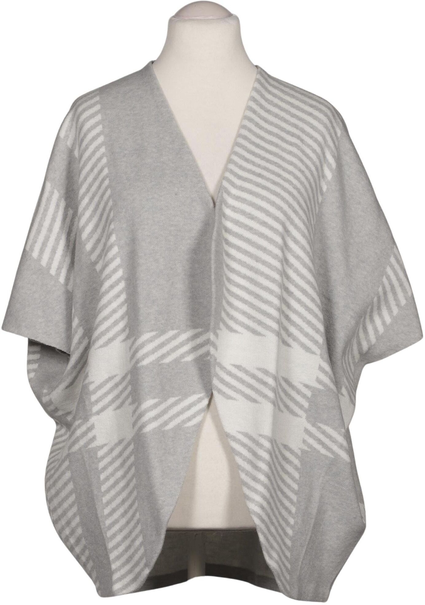 Ulla Popken Damen Strickjacke, Grau, Gr. Onesize, Synthetik - Second Hand