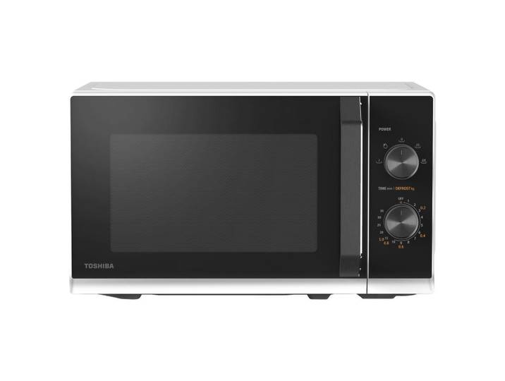 Mikrowelle Toshiba schwarz / weiß 800 W m. Kindersicherung