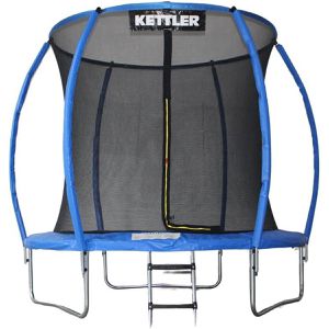 KETTLER Trampolin Jump 244, outdoor, Ø 244cm, blau, mit Leiter und Netz, bis 100kg