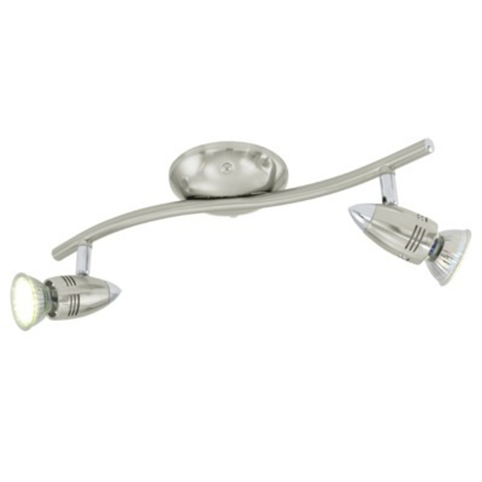Eglo Led plafondspot Magnum rvs 2-lichts