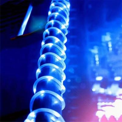 Inspired Finds Solar Rope LED String Lights With 8 Lighting Modes For Outdoor Path And Deck Decor blue
