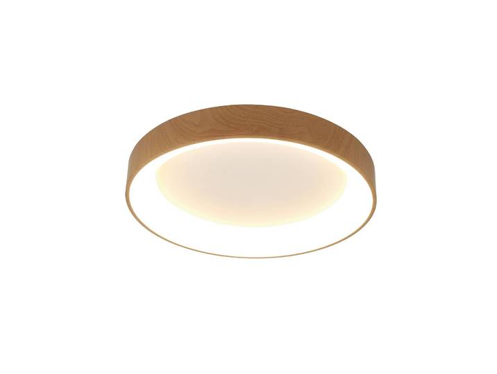 Mantra Iluminación LED Deckenlampe Niseko II, dimmbar, Holz hell, für Wohn- / Esszimmer, Aluminium, Modern, LED Deckenleuchte
