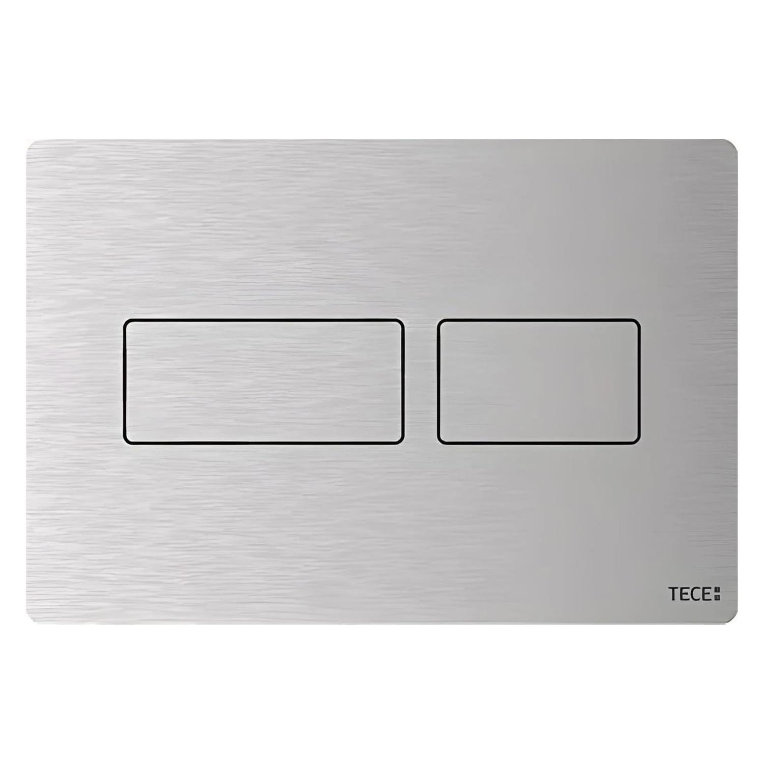TECE TECEsolid WC-Betätigungsplatte für Zweimengentechnik (edelstahl gebürstet) (9240434)