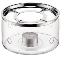 bodum Stövchen Bistro Ø 14 cm Glas Silber Chrom