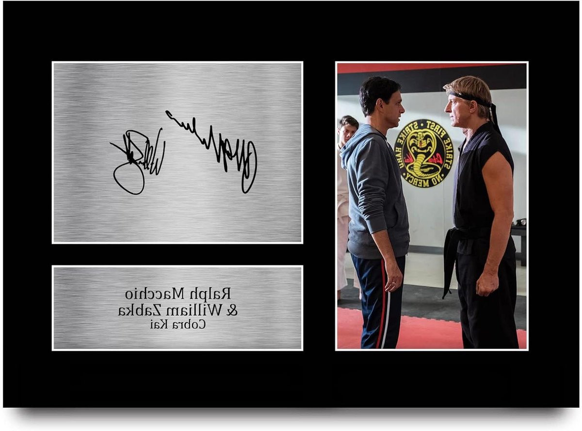 Gesigneerde Foto Fan Merchandise A4 Formaat Zwart