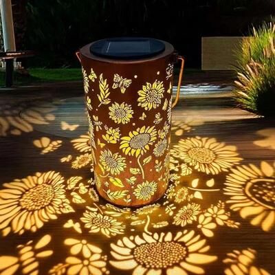 Inspired Finds Sunflower Solar Garden Pathway Light Sunflower Solar Garden Pathway Light