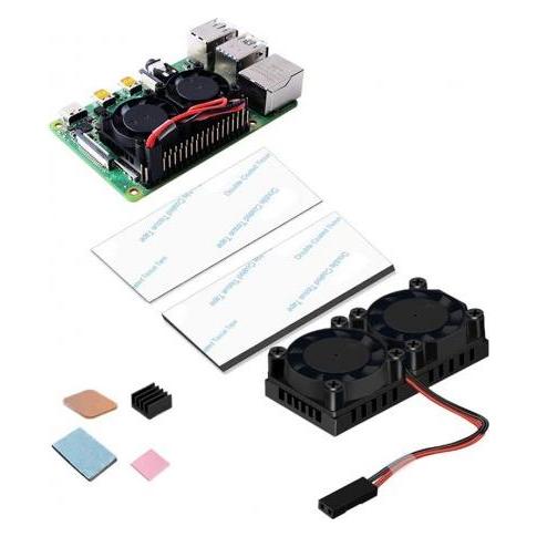 HutoPi Dual Fan Cooling Kit for Raspberry Pi (ZP-0037)