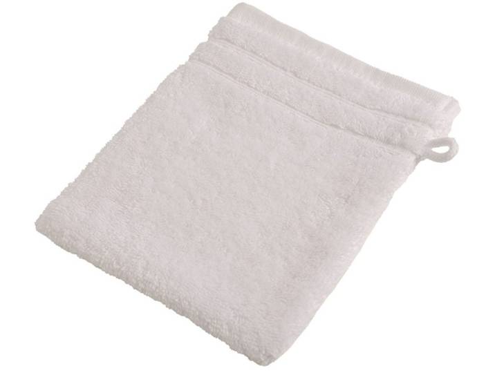 Waschhandschuh WEWO FASHION 9518W , weiss (weiß), B:16cm L:21cm, Frottee, Waschlappen, Waschhandschuh, saugstark