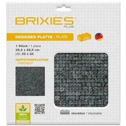 BRIXIES® Bodenplatte Kopfsteinpflaster