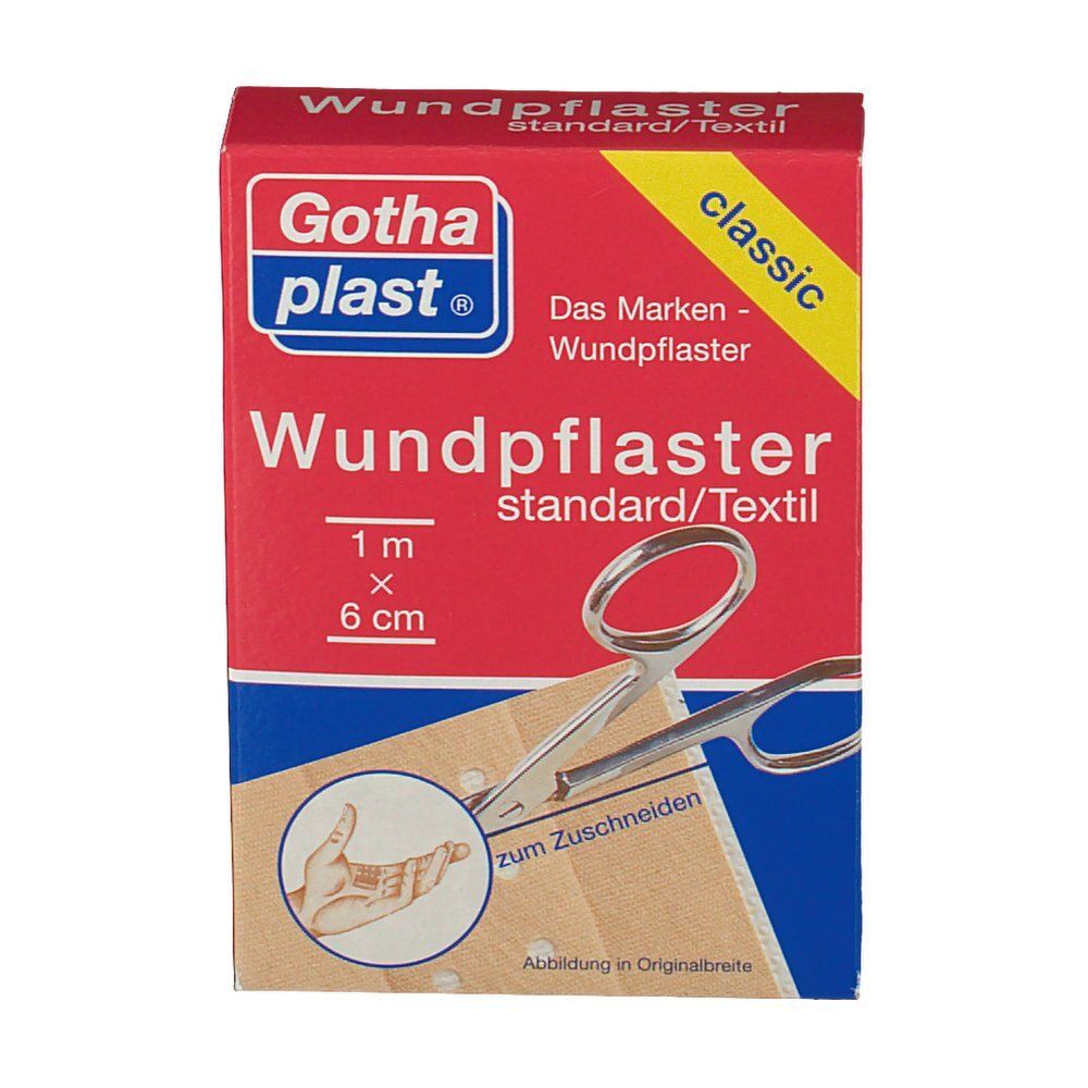 Gothaplast Wundpfl.stand.6 cmx1 m geschnitten 1 St Pflaster