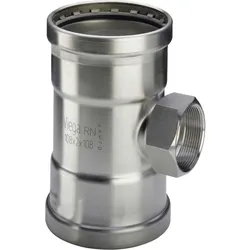 Viega Sanpress Inox XL-T-Stück 578145 64 x Rp 3/4 x 64 mm, Stahl nichtrostend, SC-Contur