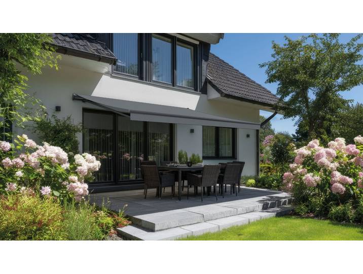 Gelenkarmmarkise KONIFERA PASSAT , grau, B:350cm, Aluminium, Polyacryl, Stahl, Markisen, Gelenkarmmarkise, mit Elektromotor, verschiedene Größen und Farben
