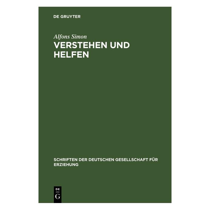 De Gruyter Verstehen und Helfen (Alfons Simon, 1951) (35135784)