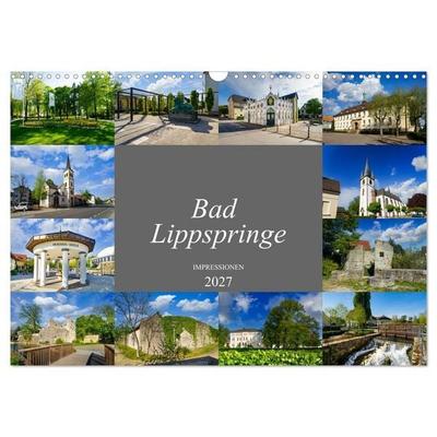 Bad Lippspringe Impressionen (Wandkalender 2027 DIN A3 quer), CALVENDO Monatskalender