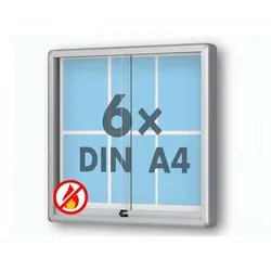 Schaukasten Brandschutz A1 6 x DIN A4