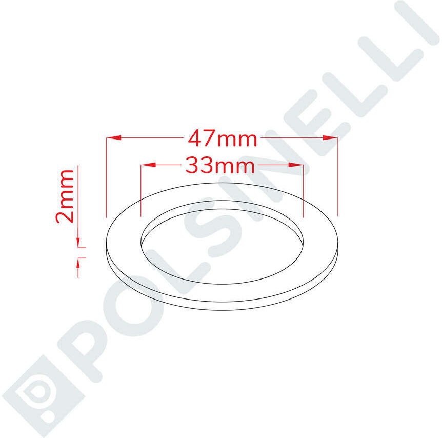 Polsinelli Joint en fibre rouge 1"