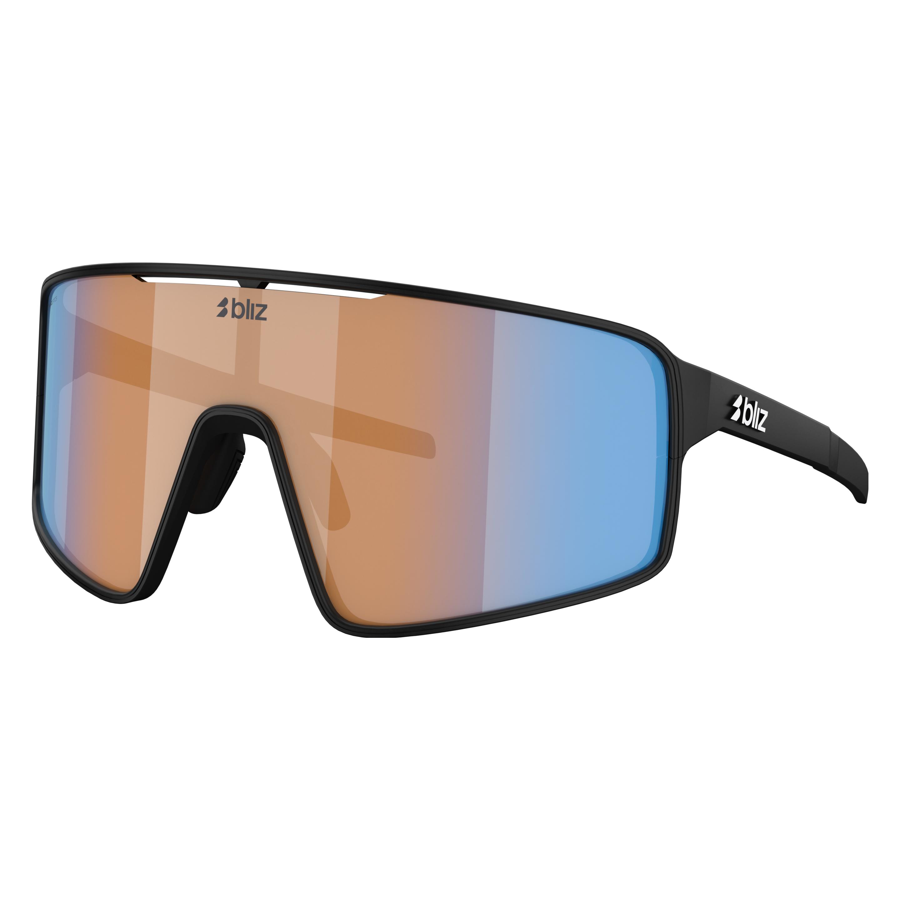 Bliz P001 (Matt Schwarz, Coral/Orange Mirror Blue, Nano Optics Nordic Ligh Coral - Orange w blue multi) (0ZB7015-701509)