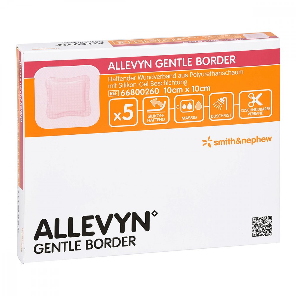 Smith & Nephew GmbH Allevyn Gentle Border 10x10 cm Verband 06087456